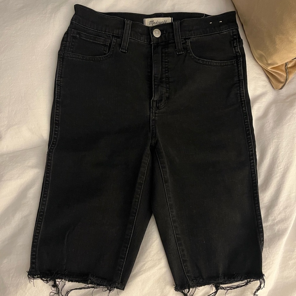 Madewell Roadtripper Denim Biker Shorts